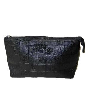 Steve Madden Black Cosmetic/Amenity Travel Zip Bag